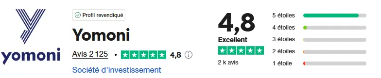 avis trustpilot Yomoni